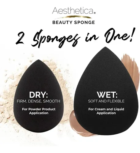 Esponja De Maquillaje Aesthetica Beauty Blender 1 Pieza