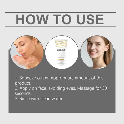 Gel Exfoliante De Azúcar Moreno: Limpieza Facial Suave, W
