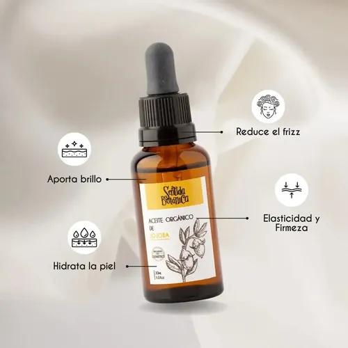 Aceite De Jojoba Orgánico Piel Cabello Sentida Botánica 30ml