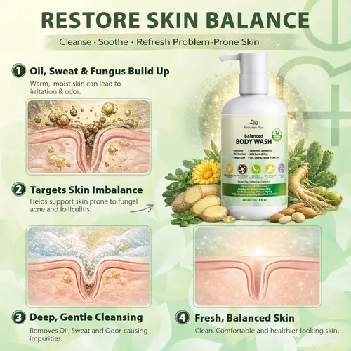 Gel Corporal Antifúngico Recuren Plus Herbal Floral 10 Oz