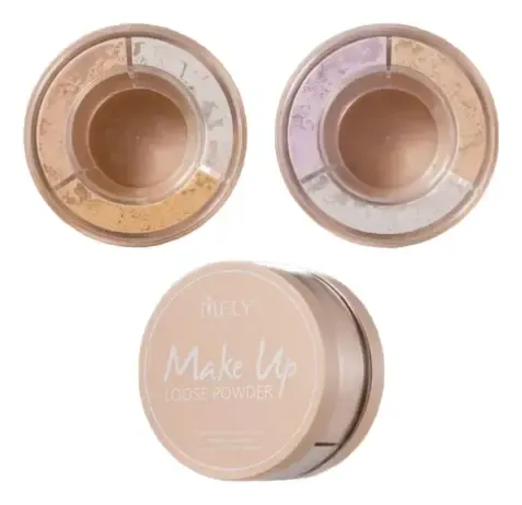 Loose Powder Mely Polvo Suelto Makeup 3 Variantes