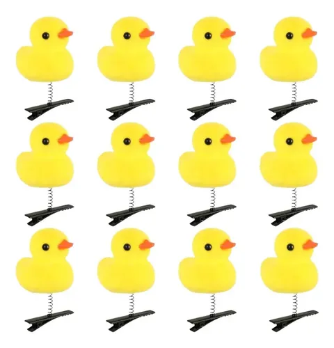 [ Set De 12 Pinzas Para Cabello De Pato Con Resorte Variation
