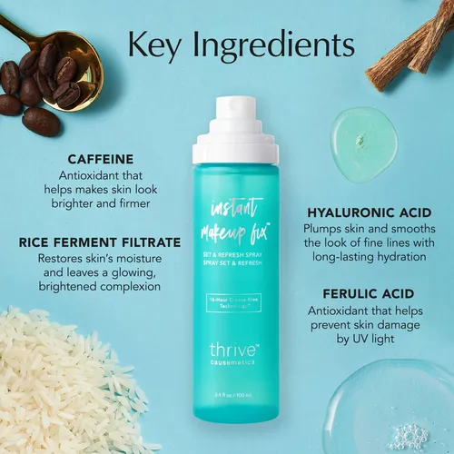 Spray Fijador De Maquillaje Thrive Causemetics Instant Makeu