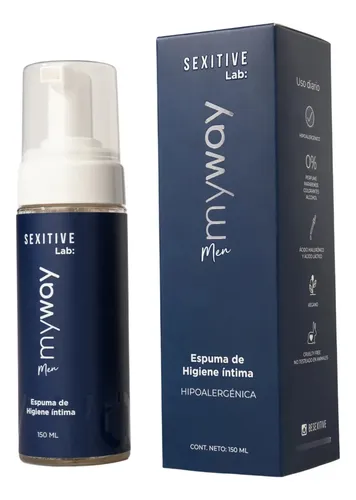 Espuma De Higiene Íntima Masculina My Way Men 150ml Sexitive