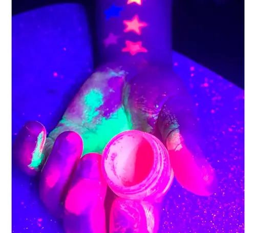 Pigmento Puro Fluorescente Neón Luz Uv Glow Body Art