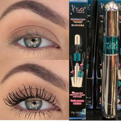Máscara Pestañas Rimel Tango 4d Brasil Rekabeauty Color Negro