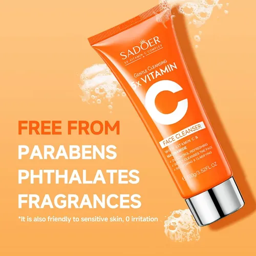 Limpiador Facial Skin Active 5x Con Vitamina C Sadoer