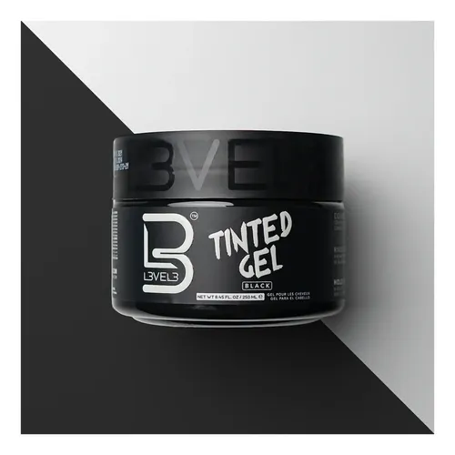 Level 3 Tinted Gel Color Negro + Gel En Crema Fijación 250g