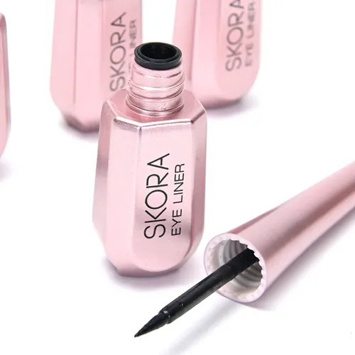 Delineador De Ojos Pluma Liquido Negro Maquillaje Skora