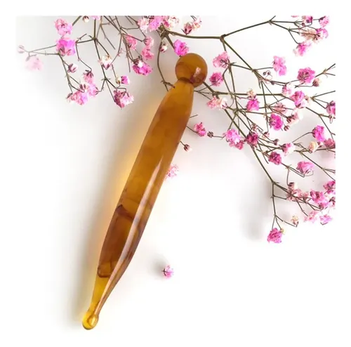 Raspador De Masaje De Resina Natural De Ámbar Para Rostro Y