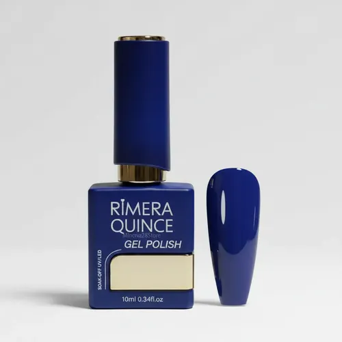 Esmalte Semipermanente Azul De 10ml Rimera Quince Rimera15