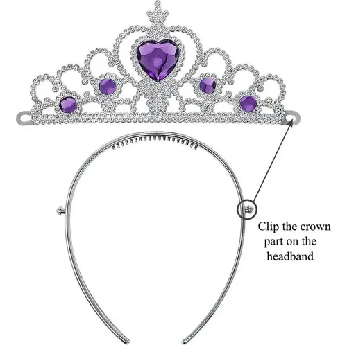 Peluca De Princesa Rapunzel Con Tiara Y Accesorios Para