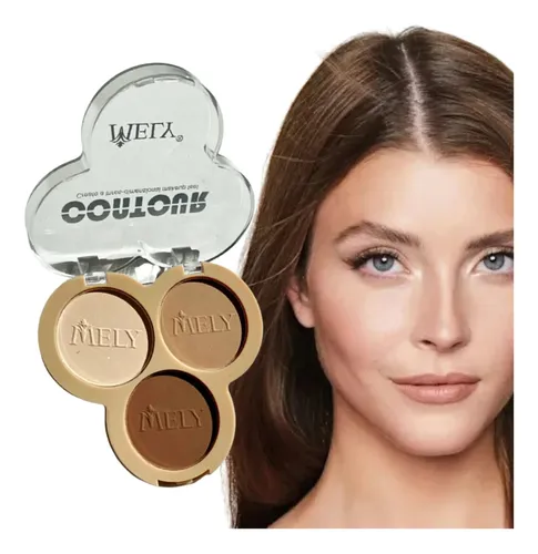 Paleta Contorno Y Bronzer En Polvo Compacto Mely