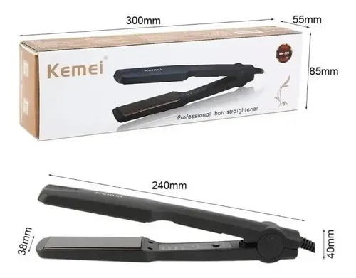 Planchita de pelo Kemei KM-329 negra