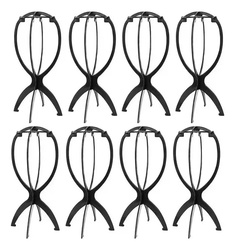 8 Piezas Soporte Para Pelucas Cortas Porta Peluca De Viaje .