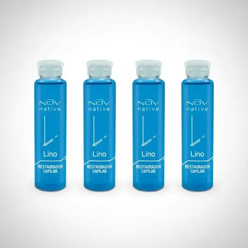 Ampolla Lino Nov Restaurador Capilar 15ml X 4 Unidades