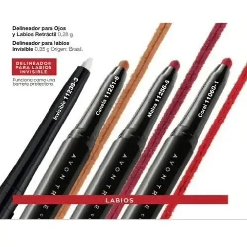 Lapiz Delineador Retractil Ojos Avon Glimmerstick Malva
