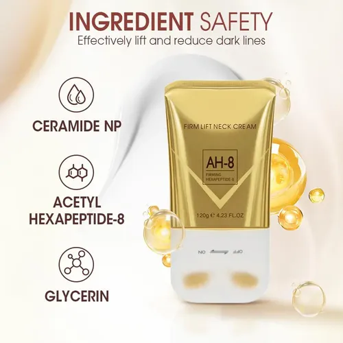 Crema Reafirmante Para Cuello Amtf Ah-8 Para Pieles Arrugadas. ,;