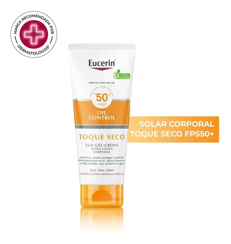 Eucerin Protector Solar Fps50 Corporal Toque Seco Gel Crema