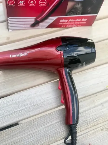 Secador de Pelo Profesional LumaBella LB-64001 2400W Rojo Ergonomico
