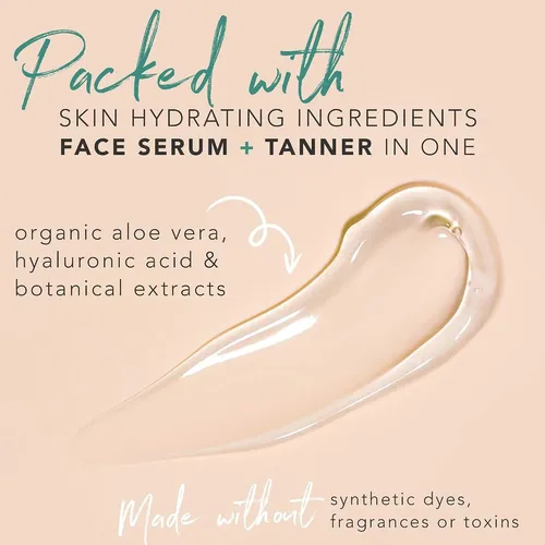 Serum Bronceador Facial – Bronceador Sin Sol De Medio A Oscu