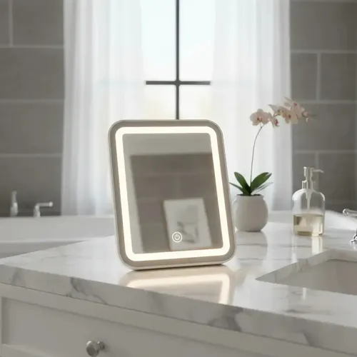 Espejo Para Maquillaje Con Luz Led Panel Touch