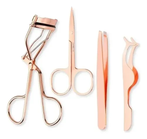 Kit De Cejas Y Pestañas Rosa De 4 Piezas Para