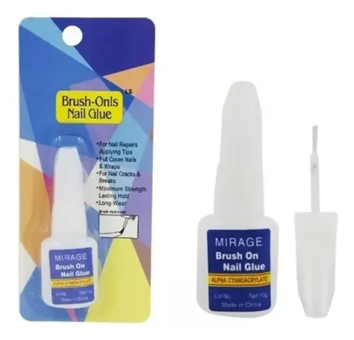 Pegamento Para Tips, Uñas Postizas Con Pincel X 10 G