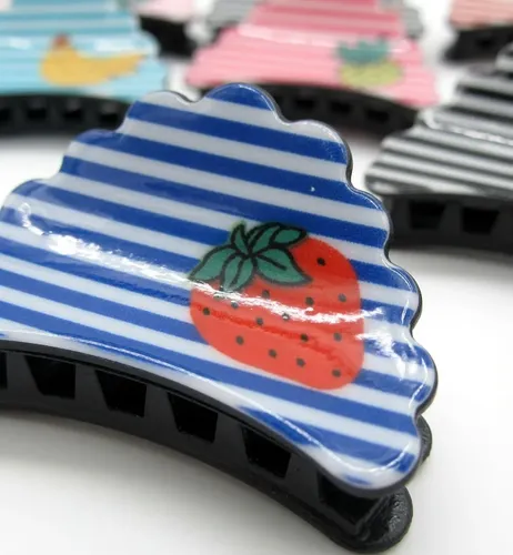 Broches Para Pelo Infantil Pack X 12 Unidades Frutas