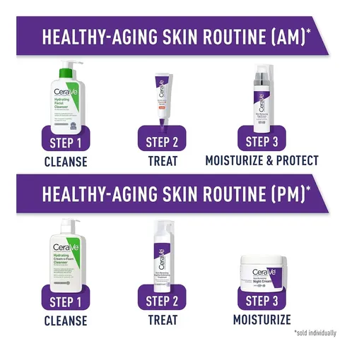 Cerave Night Cream Renovacion Celular Peptidos+ Hialuronico
