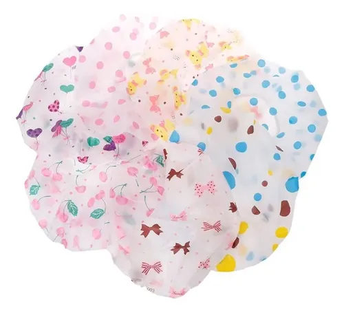 Gorro De Ducha Impermeable, Gorro De Baño De Plástico Elásti