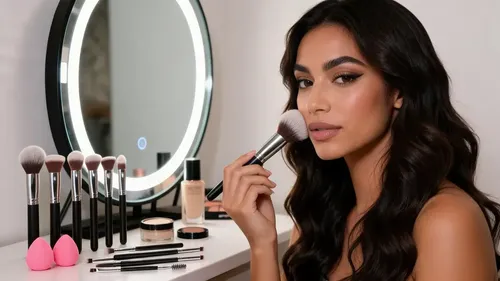Juego De 10 Brochas De Maquillaje Y 2 Esponjas De Maquillaje