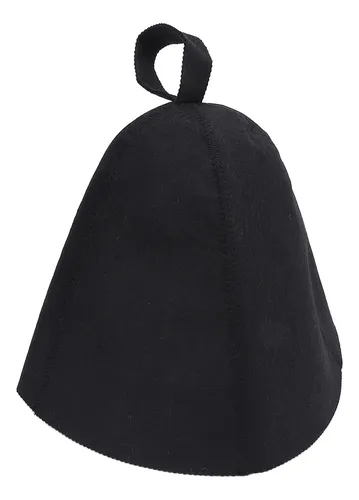 Gorro De Baño Y Sauna Negro Negro Para Hombre, Grueso, Absor