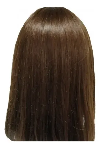 Peineta De Cabello Humano Real – Marrón Oscuro, Longitud Ver