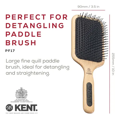 Kent Pf17 Cepillo Para Cabello En Forma De Espátula
