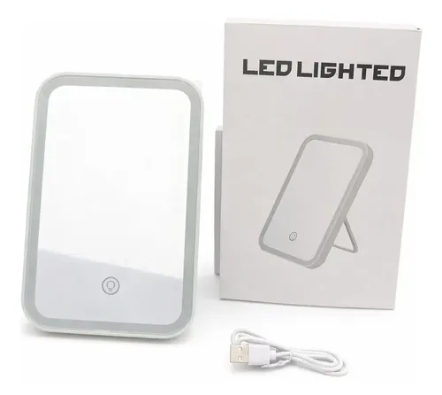 Espejo Para Maquillaje Con Luz Led Panel Touch