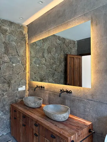 Espejo Baño Led Rectangular 60 Cm Luz Fría New Cristal