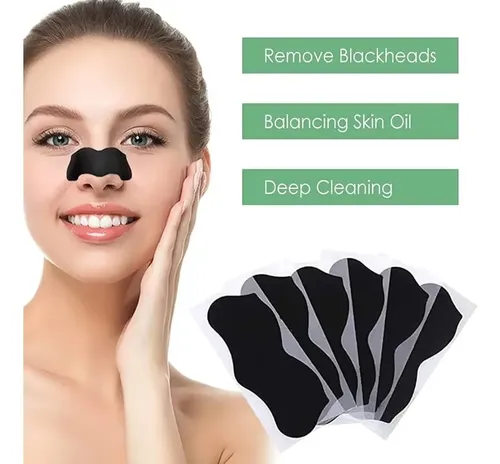 Mascarilla Tira Facial X50 Unidad Limpieza Puntos Negros
