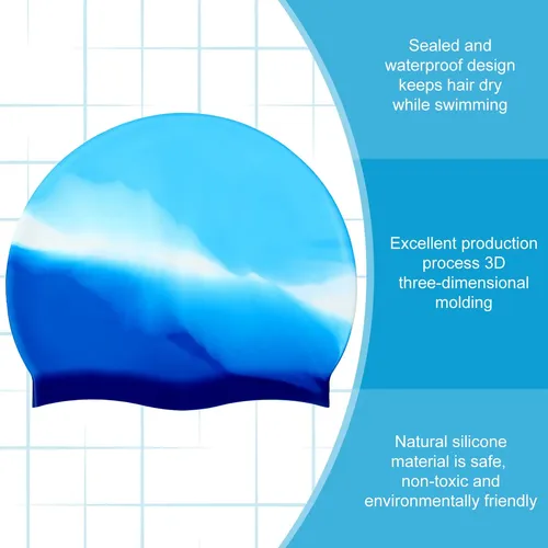 Gorros De Natación Zhanmai De Silicona Para Niños Con Cabell
