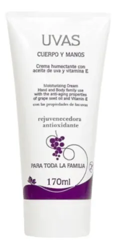 Crema Para Cuerpo Y Manos 170ml Uvas Cosméticos