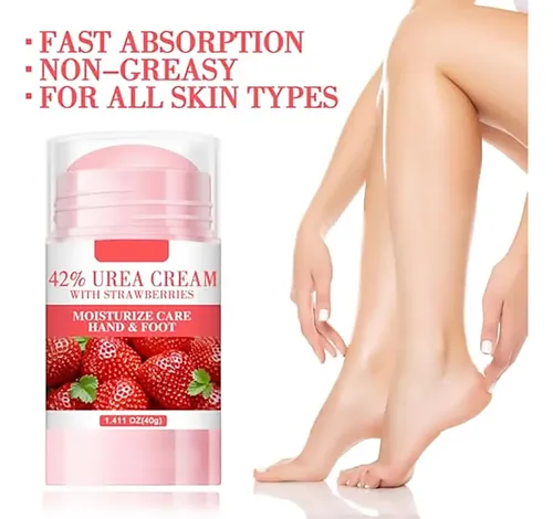 Crema De 42% De Urea Con Extracto De Fresa, Cuidado Hidratante De