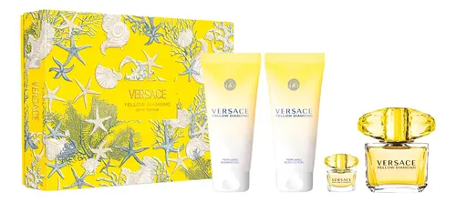Perfume Mujer Versace Yellow Diamond Edt 90ml +5ml+sg+bl Set