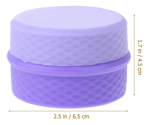 Set 1 Tarro Ligero De Silicona Morado Con Cuchara