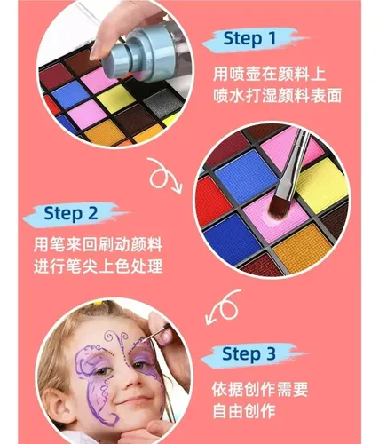 Juego De Pintura Facial, Paleta De Pintura For Carnavales