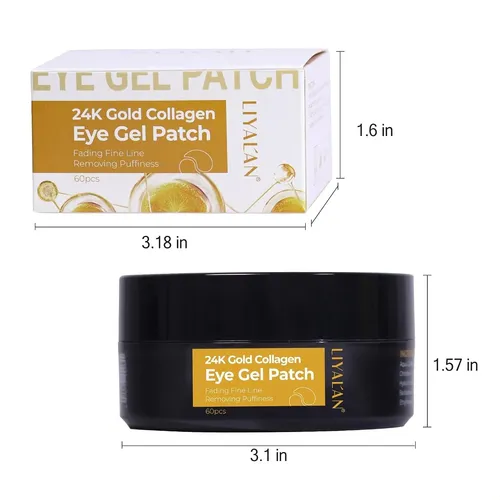 Parches De Oro De 24 Quilates Para Ojeras Y Ojeras De Liyala