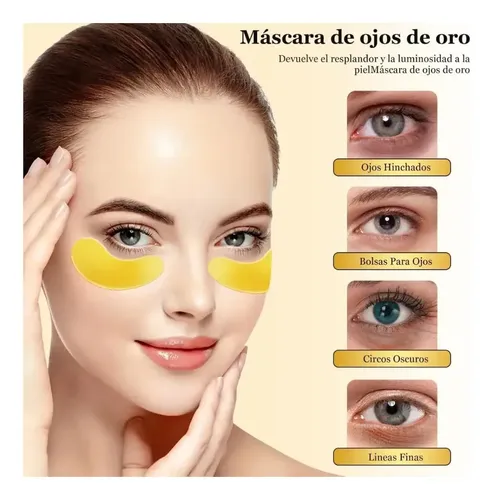 Máscara Facial Colágeno Oro Antiarrugas 25 Pares Todo Tipo De Piel