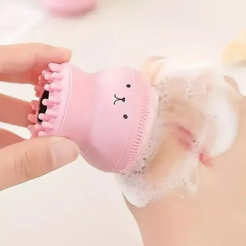 Esponja Limpiadora Y Exfoliante Facial Con Forma De Pulpito