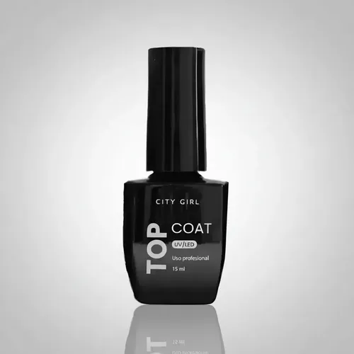 Esmalte Semi Permanente Top Coat Profesional 15ml City Girl Transparente