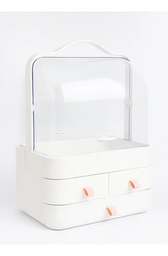 Valija Xl Organizador De Cosmeticos Color Blanco Jessamy