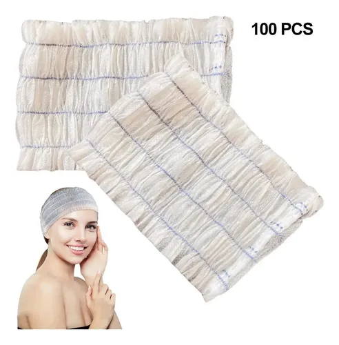 As 100x Cintas For La Cabeza Desechables For Spa, Banda As